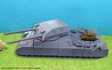 Landkreuzer P. 1000 "Ratte" riesiger deutscher Prototyp Panzer Modell 1/100 1/87