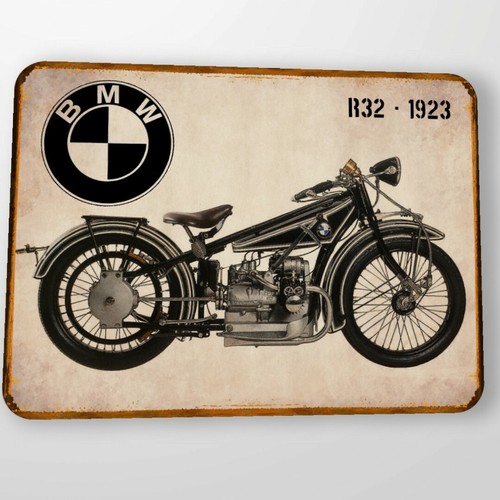 Vintage bmw r32 blechschild - bmw,