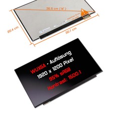 14" Full HD LED Ersatz Display matt für BOE NE140WUM-N63 1500:1 Kontrast