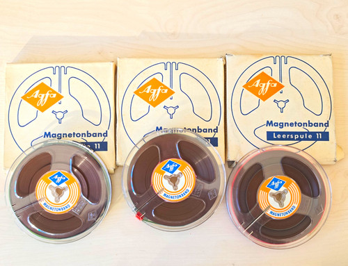 Vintage agfa magnetonband - 3×,