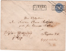 PREUSSEN Umschlag U 27 B a JARMEN (R-Stempel) - TREPTOW