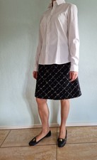 HUGO BOSS Damen Business Bluse, Hemdbluse, Gr.40, Weiß, Langarm, Baumwolle, Top 