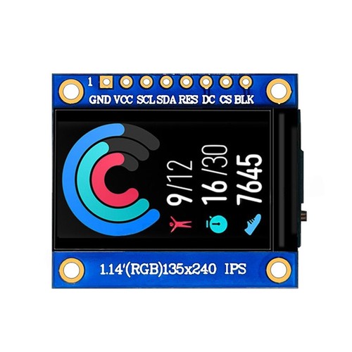 1,14--IPS-TFT-Displaymodul