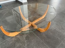 TEAM 7 Couchtisch – Massivholz Erle & Glas