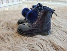 *neu* Baby Go Schuhe Chelsea Boots Stieffeletten Blau Navy Glanz Lack Gr. 25