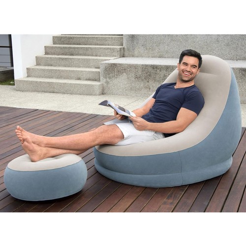 Bestway luftsessel blau mit - luftsessel,