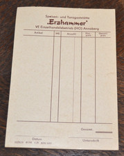 Seltener DDR Kellnerblock Tanzgaststätte Erzhammer Annaberg-Buchholz 1987