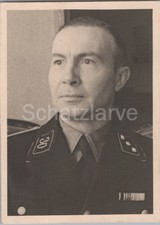 Foto, Uniformierter mit Kragennummer 30, Bandspange, Portrait (MJ-45)1025