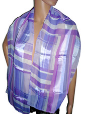 Chiffon Satin Schal lila Stola