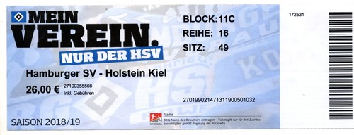 Ticket hamburger sv - bl,