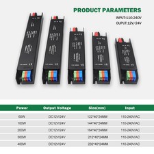 DC 12V 24V 60W-400W LED Trafo