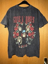 Guns N' Roses T-Shirt Shirt Bandshirt Damen grau dunkelgrau rot Größe L
