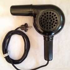 Museums Föhn Bakelit Haartrockner Haarfön Schott grün alt sammelwürdig ca. 1930