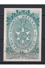 Vignette Timbres Reclame Abadie Paris 1914 (*) Frankreich Sammelbild