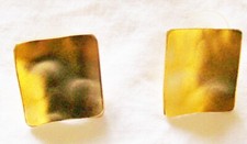 Ohrring gold goldfarben eckig