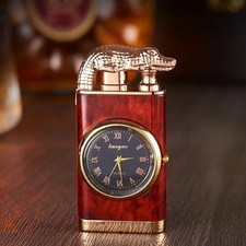 Gas Feuerzeug mit Uhr | Luxus