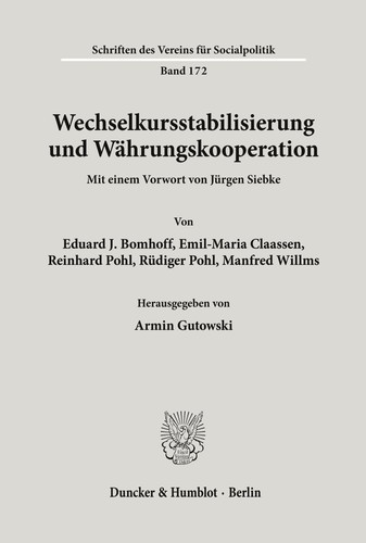 Wechselkursstabilisierung und