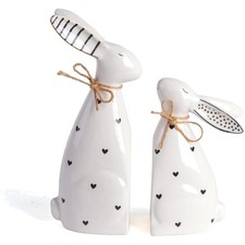 Osterhase Keramik Deko