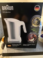 Braun Wasserkocher IDCollection  Edelstahl/Weiß 1,7 l 3000 Watt WK5115WH 