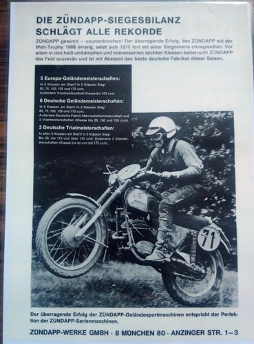 Zündapp image werbung - zündapp,