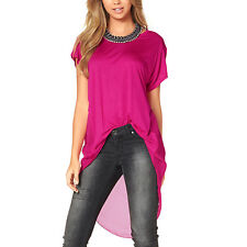 genial weit SHIRT transparent Tunika Gr.36/38 S/M Top PINK CHIFFON Oberteil