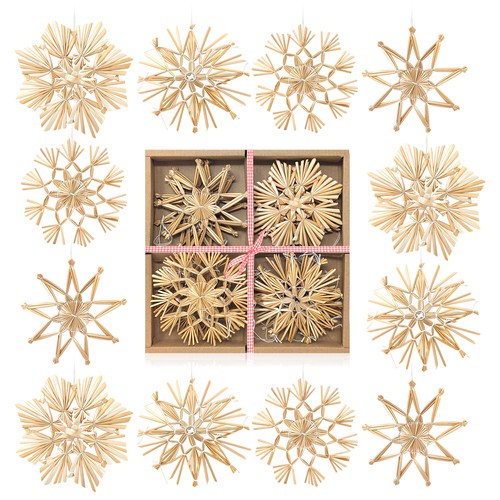 12x strohsterne mix set - 12x,