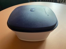 Tupperware Siebservierer mit nachtblauem Deckel und Siebeinsatz, wie neu
