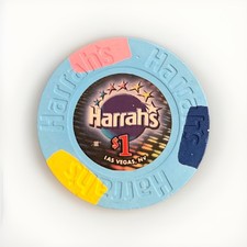 Harrah’s * $1 Poker Chip / Jeton * 2009 * Las Vegas, Nevada * Casino