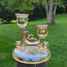 Vintage Amber Marigold glass