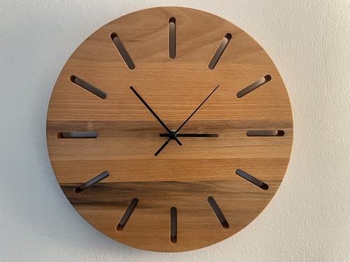 Wanduhr holz buche - wanduhr, rund