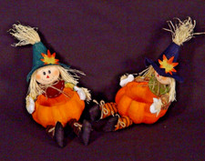 Strohpuppe Vogelscheuche 2er