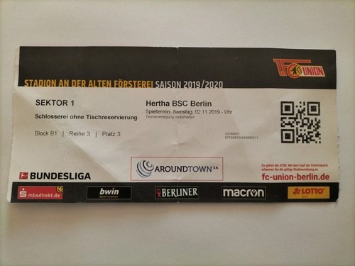 Sammler ticket 1 - sammler, 1.fc