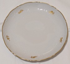 Meissen Beilagenplatte Neumarseille Goldblume / Goldzweig 2. Wahl Top D 30,5 cm