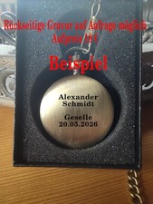 Taschenuhr Rückdeckel Gravur