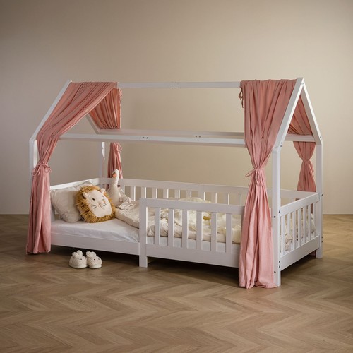 Hausbett himmel musselin 2er - musselin,