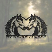 Familienschild Deko - Pferd