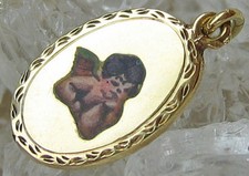 ♦️Angel Goldanhänger Anhänger aus 585 14K Gold Schmuck mit Engel Engelchen 1415