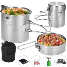 Camping Topf 1L Edelstahl