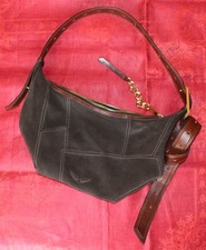 ZADIG & VOLTAIRE -  Le Cecilia Suede Patchwork Tasche - braun - wenig getragen