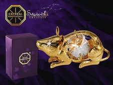 4326 Gold Maus Mouse Swarovski