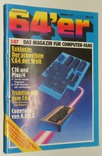 64er Magazin 64'er 2/87 Februar 1987 87 Zeitschrift Computer Commodore