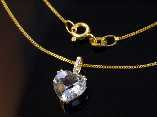 585 goldkette mit kleinem herz - 585,