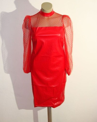 Elegantes leder imitat - elegantes, kleid