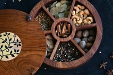 Handcrafted Wooden Spice Box