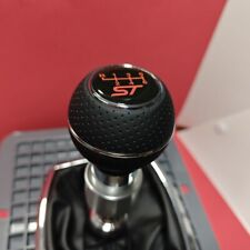 CHROM LEDER 6-Gang SCHALTKNAUF für FOCUS MK3 MK4 FIESTA MK7 MK8 RS ST KUGA 2.0t