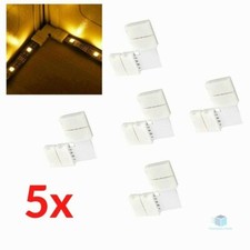 5x Eckverbinder RGB LED Strips 90° Winkel L Form Schnell Verbinder Adapter 4 Pin