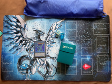 Yu-Gi-Oh! Blue Eyes Deck Komplettset mit: Chaos-Max Spielmatte, Deckbox, Sleeves