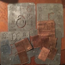 13 Original alte Schablonen