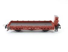 Trix Express H0 3436 offener Güterwagen Rungenwagen mit Bremserhaus / Guss 