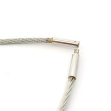 Damenkette mit rosa Turmalin, Omegareif mit Anhänger, Weißgold 750 18 KT